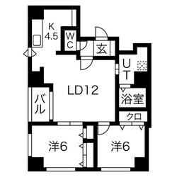 アンディール円山の物件間取画像